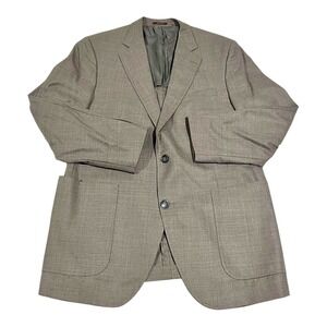 Peter Millar 42R Mens Gray Wool Blazer Jacket Suit Coat‎ Made in Canada